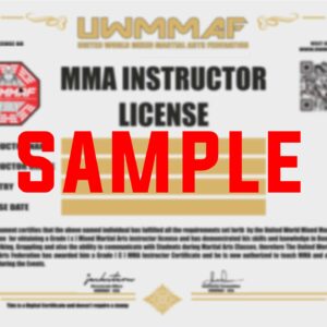 Black Belt Certificate